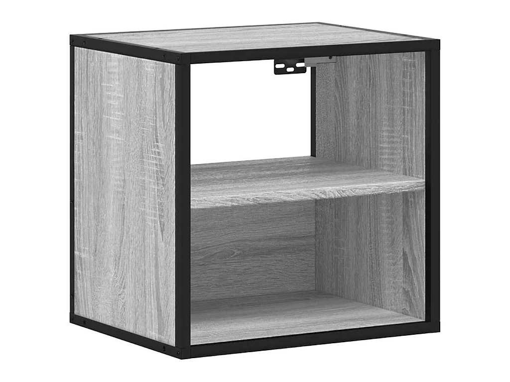 Table de chevet murale sonoma gris 40x31x39,5 cm