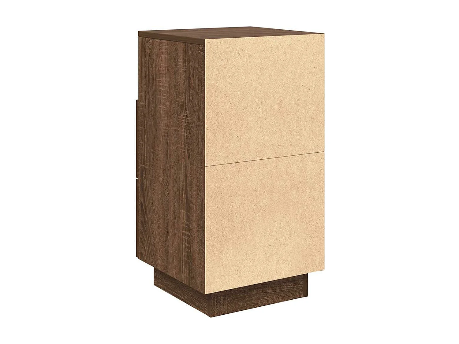 Mesas cabeceira 2pcs com 2gavetas 36x36x68 cm carvalho castanho