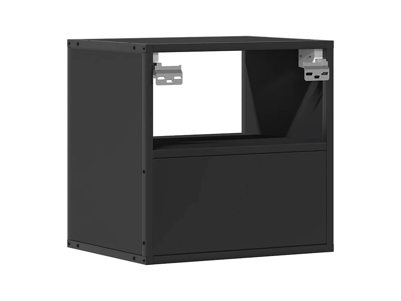 Tables de chevet murales 2 pcs noir 40x31x39,5 cm