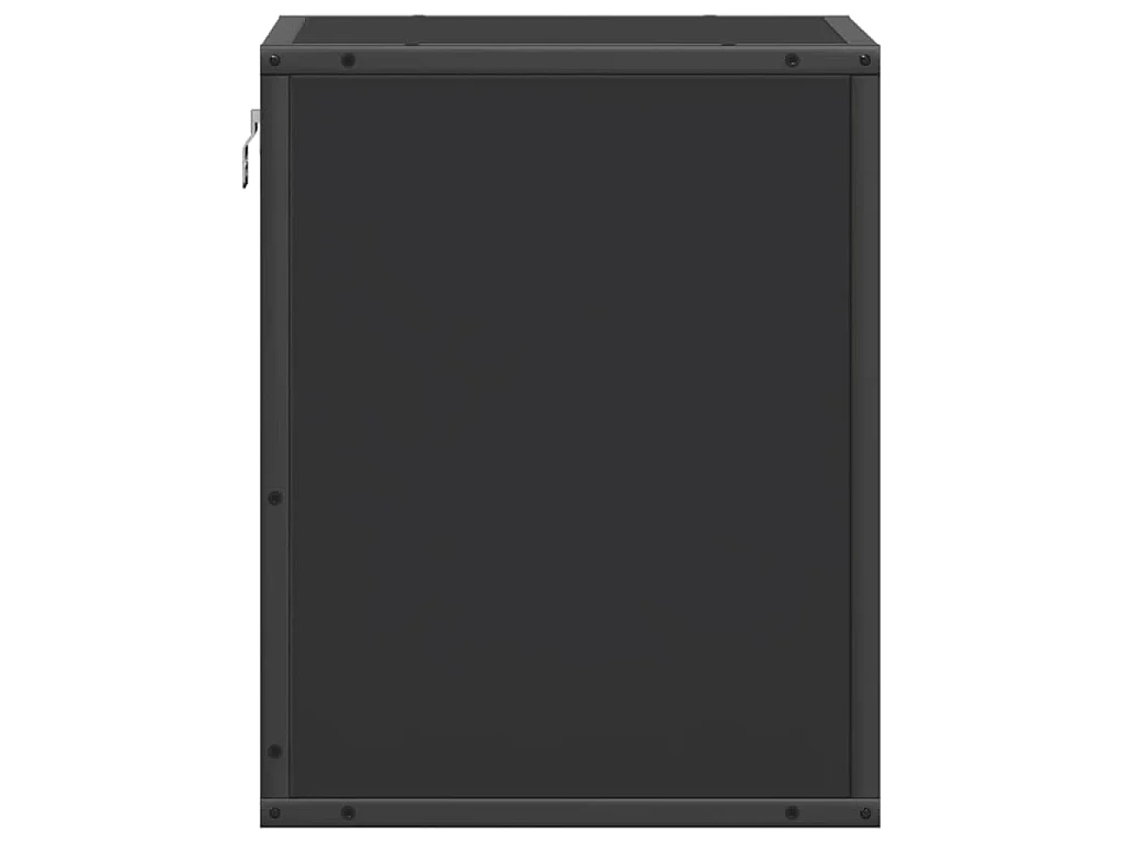 Comodini a Muro 2 pz Nero 40x31x39,5 cm