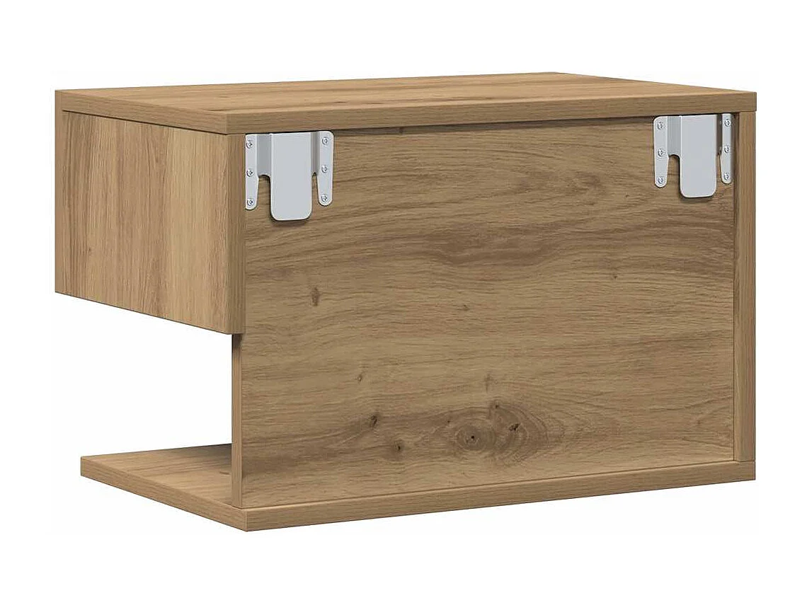 Tables de chevet murales 2 pcs chêne artisanal