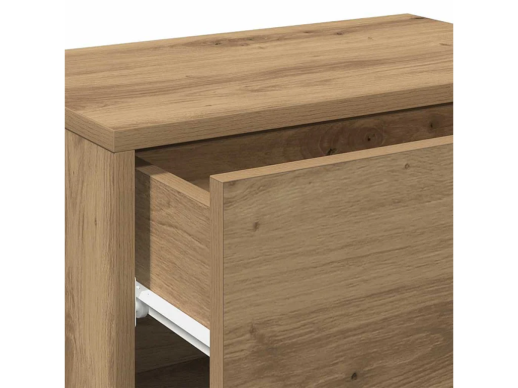 Tables de chevet murales 2 pcs chêne artisanal