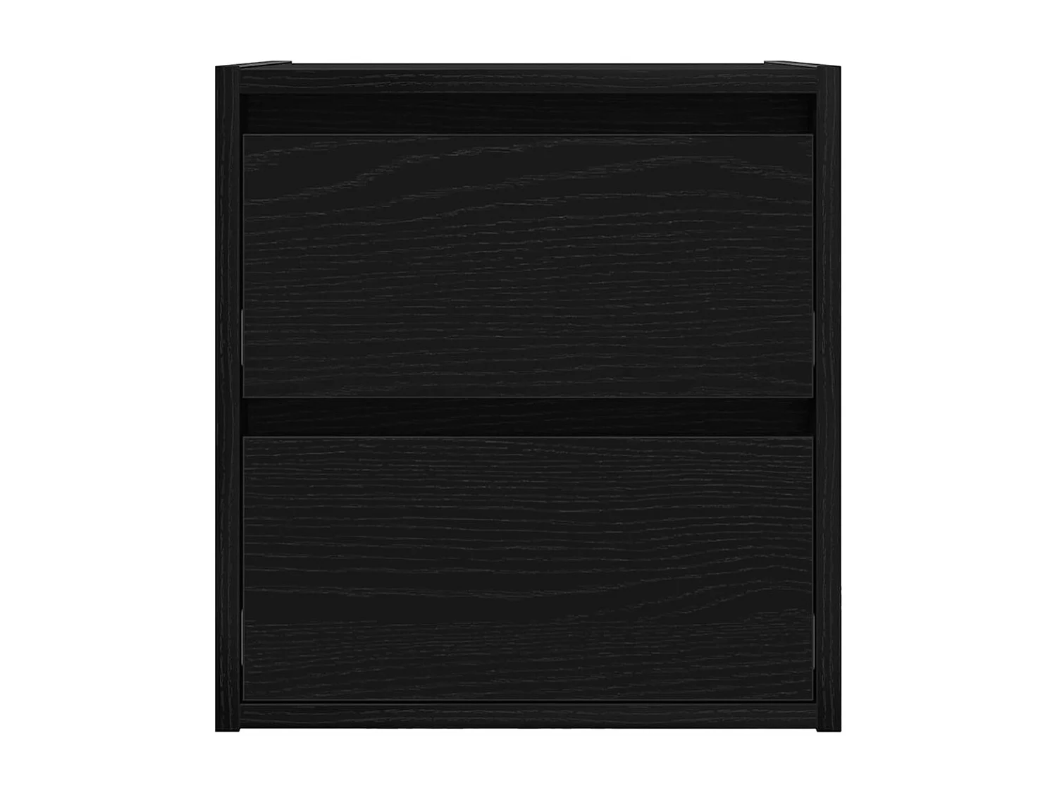 Wand-Nachttisch Schwarz Eichen-Optik 38x34x40 cm