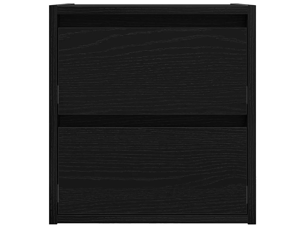 Wand-Nachttisch Schwarz Eichen-Optik 38x34x40 cm