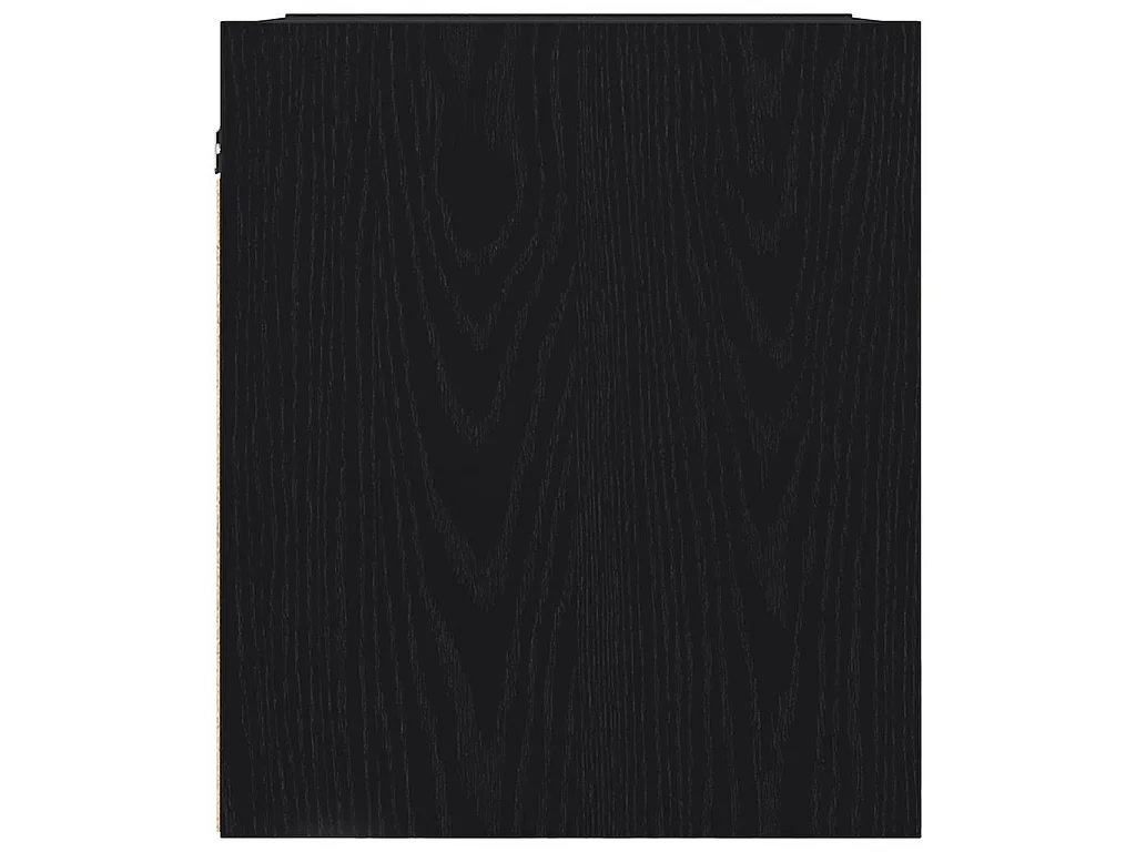 Wand-Nachttisch Schwarz Eichen-Optik 38x34x40 cm