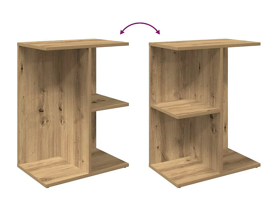 Tables de chevet 2 pcs chêne artisanal bois d'ingénierie