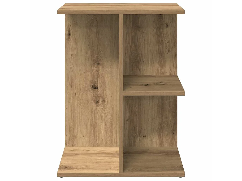 Comodini 2 pz Rovere Artigianale 46,5x29x61cm Legno Multistrato