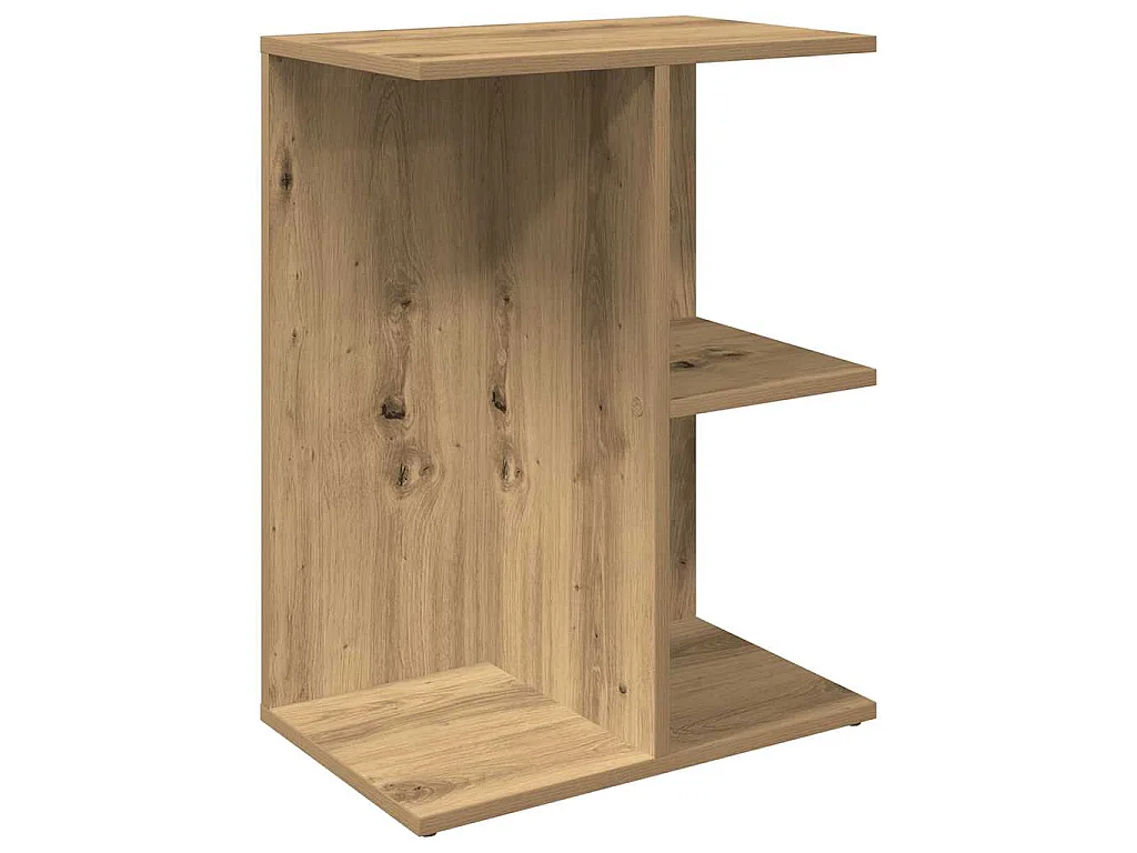 Comodini 2 pz Rovere Artigianale 46,5x29x61cm Legno Multistrato