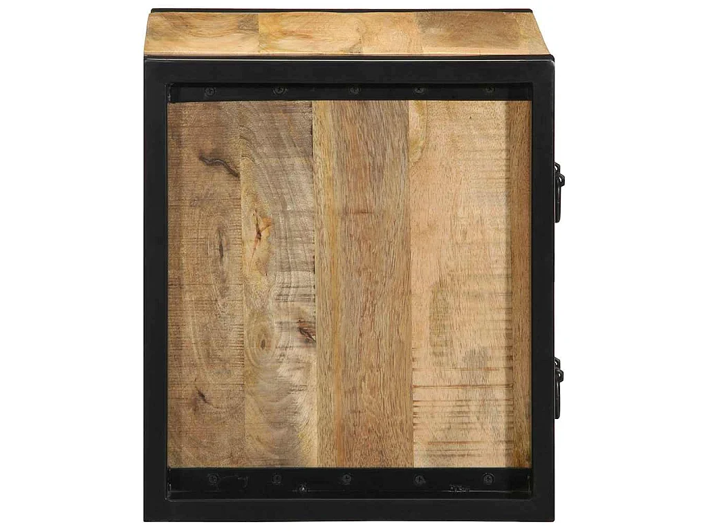 Tables de chevet 2 pcs 40x35x40 cm bois de manguier massif brut