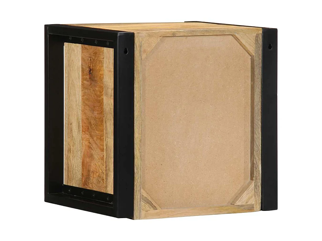Tables de chevet 2 pcs 40x35x40 cm bois de manguier massif brut