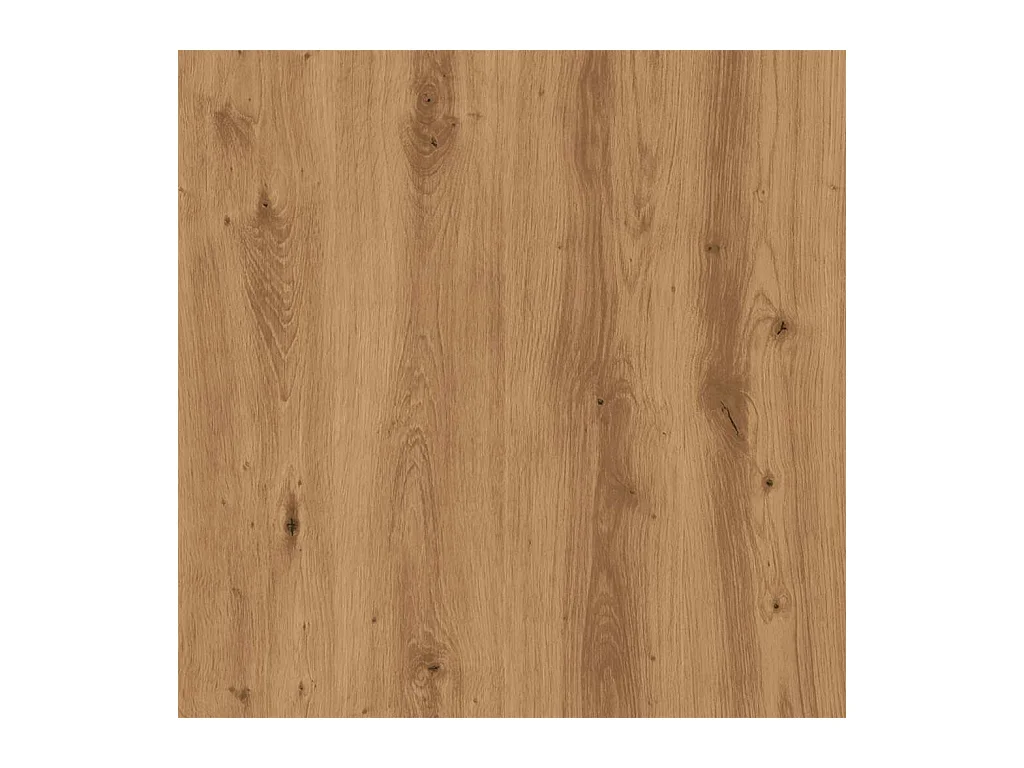 Table de chevet chêne artisanal 35x35x55 cm bois d'ingénierie