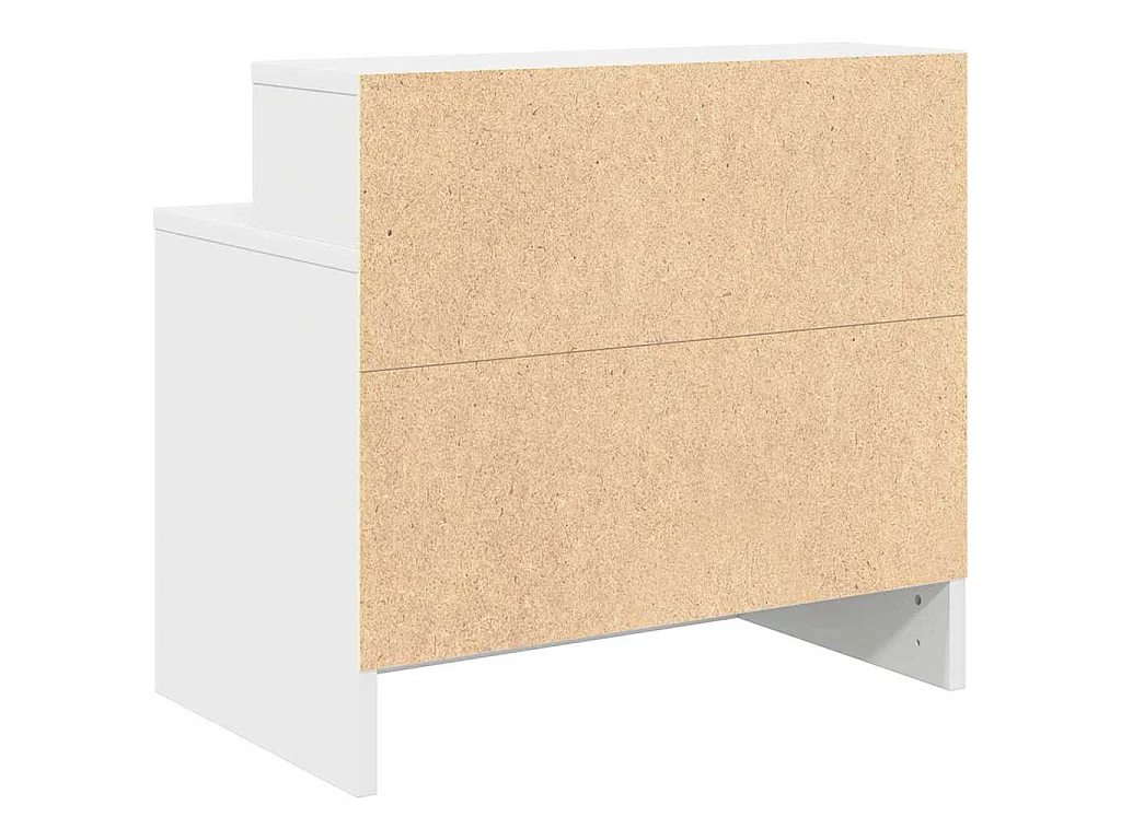 Table de chevet avec tiroir blanc 51x31x47 cm