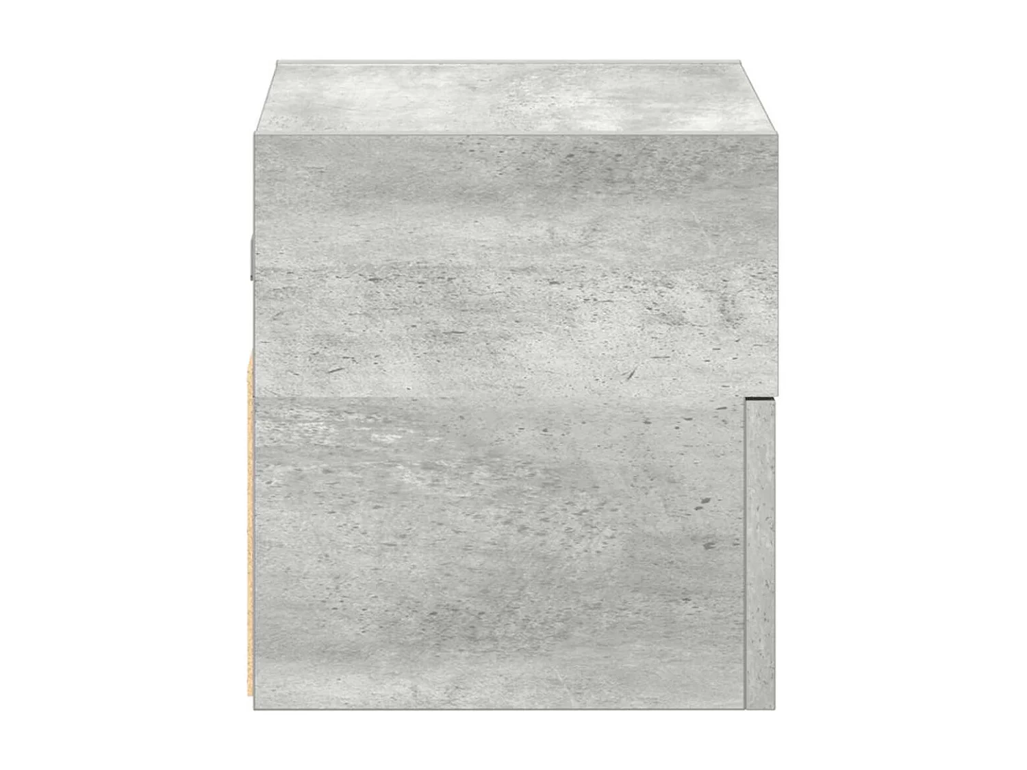 Comodini a Muro 2 pz Grigio Cemento 45x26x28,5 cm