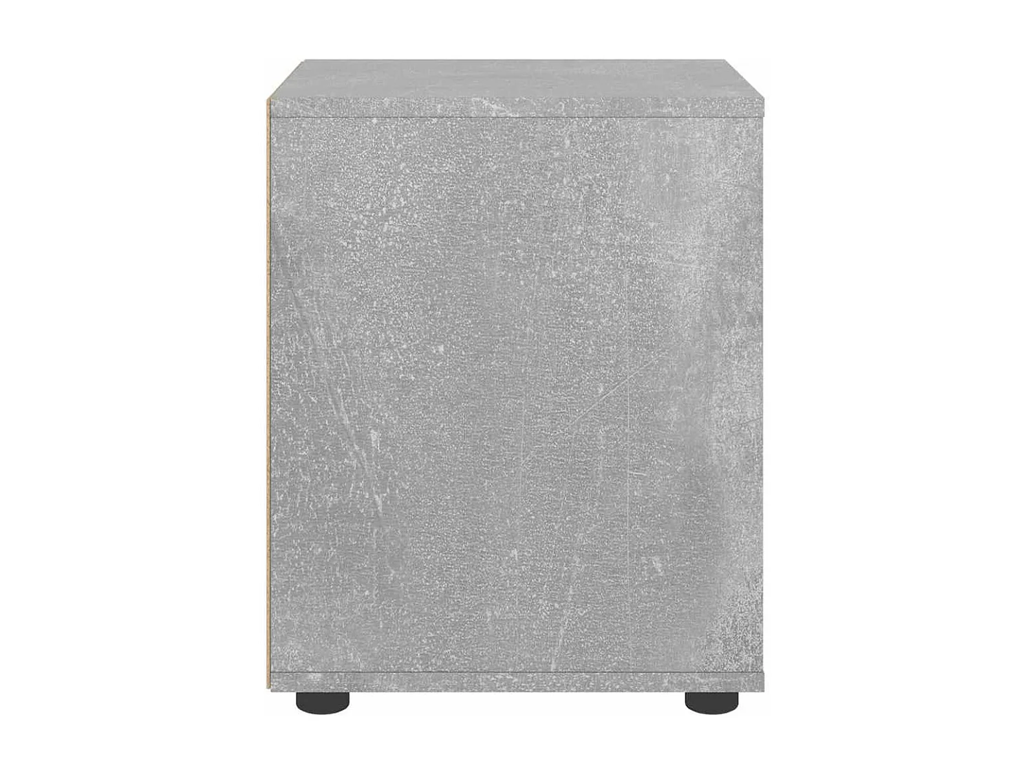 Table de chevet VISNES gris béton 45x40x50 cm bois d'ingénierie