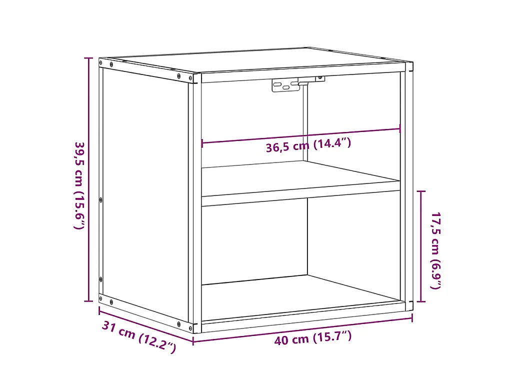 Tables de chevet murales 2 pcs chêne marron 40x31x39,5 cm