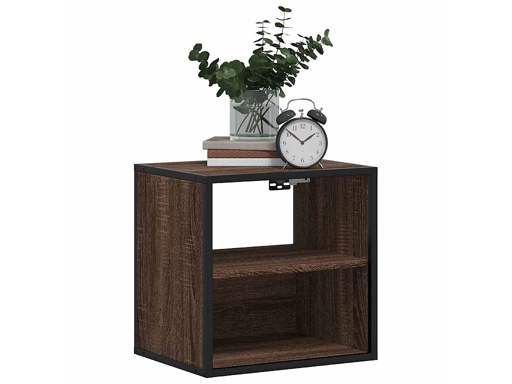 Tables de chevet murales 2 pcs chêne marron 40x31x39,5 cm