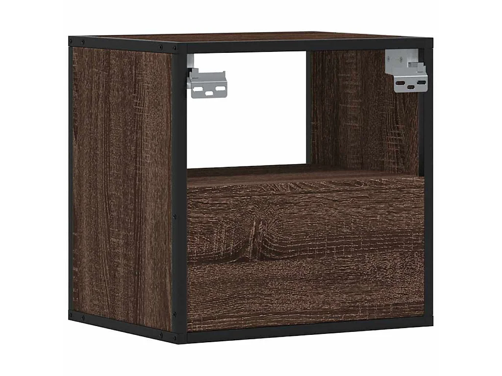 Tables de chevet murales 2 pcs chêne marron 40x31x39,5 cm