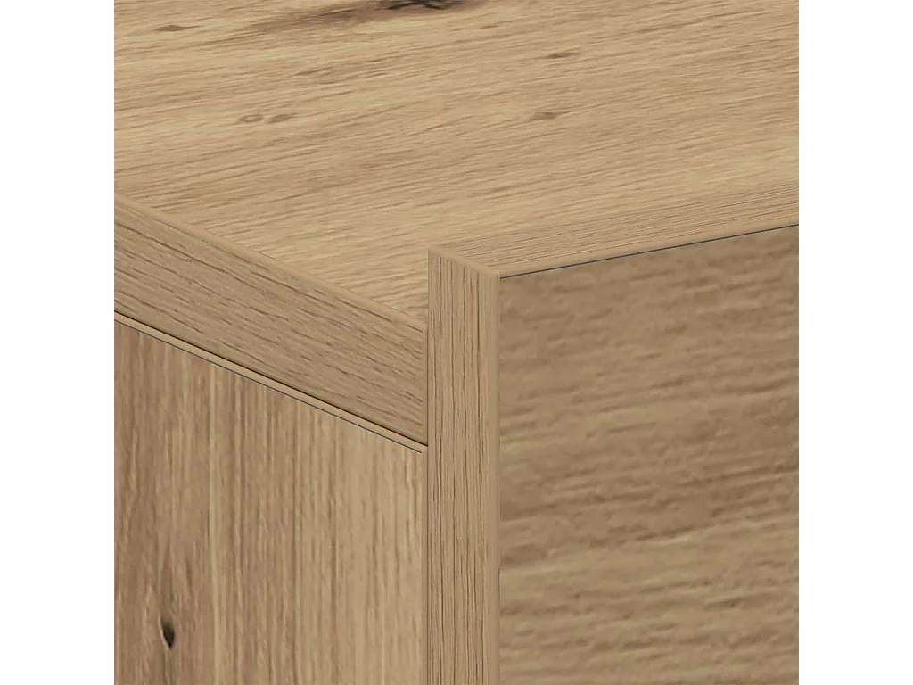 Comodino Pensile Rovere Artigianale 40x32x15 cm in Truciolato