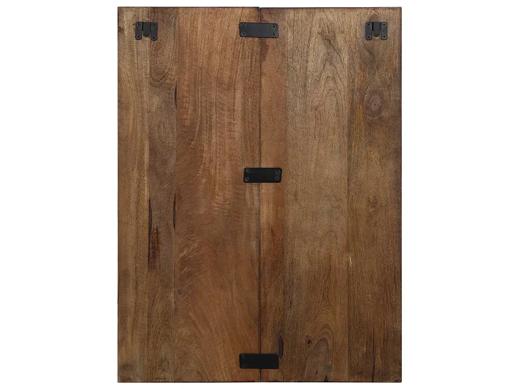 Table de chevet multicolore 60x32x80 cm bois de récupération