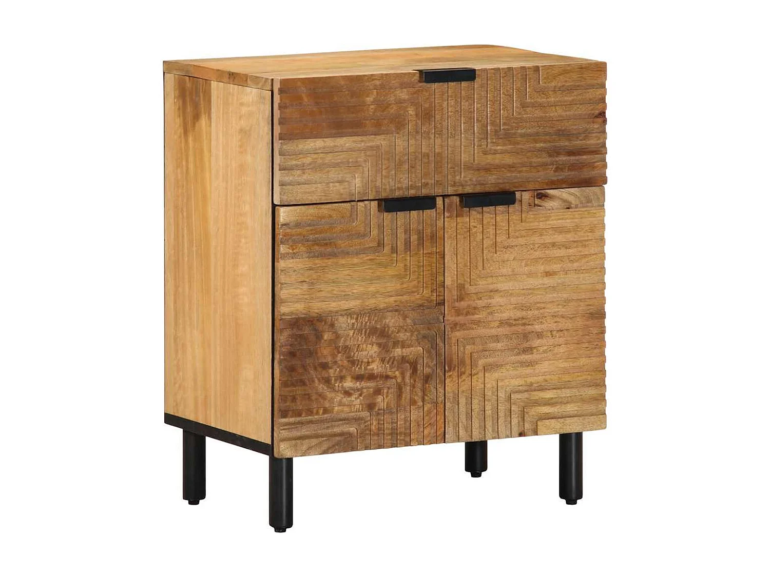 Mesa de cabeceira 50x33x60 cm madeira de mangueira maciça