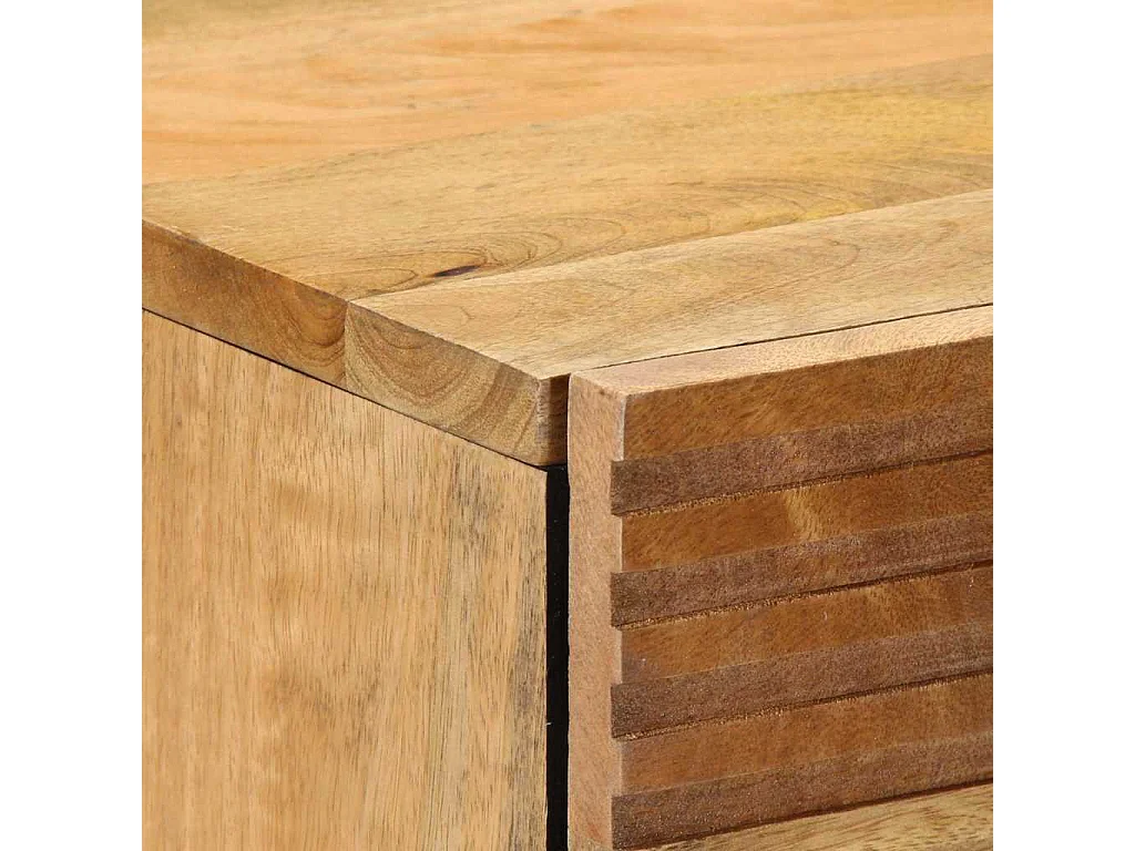 Mesa de cabeceira 50x33x60 cm madeira de mangueira maciça
