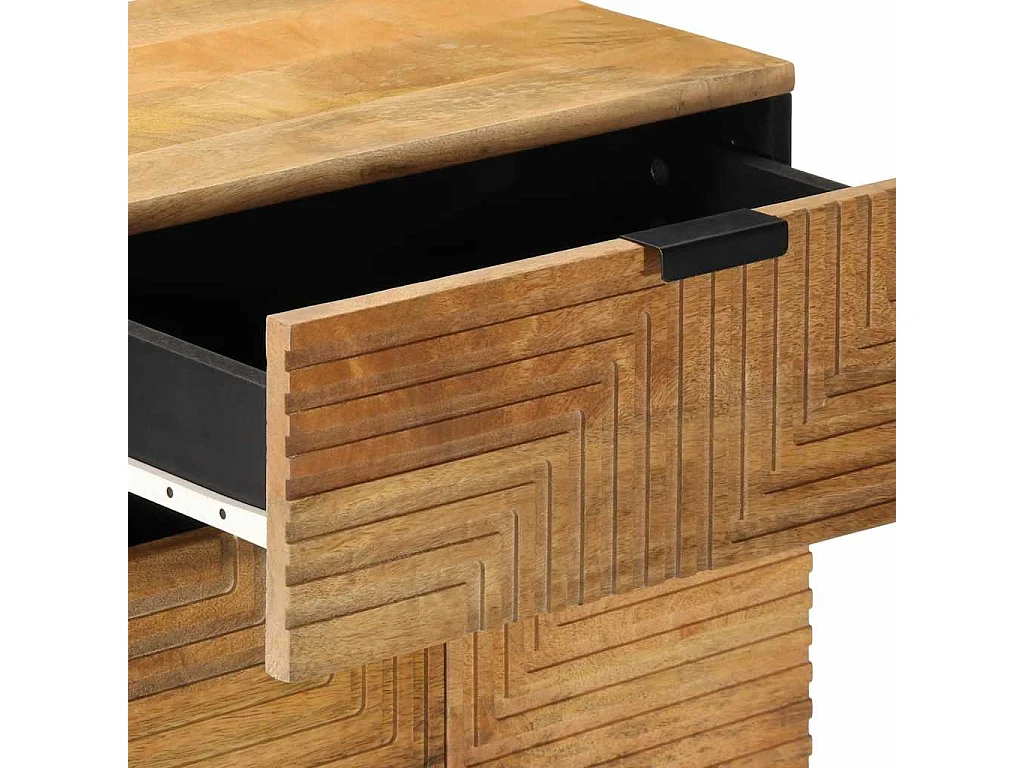 Mesa de cabeceira 50x33x60 cm madeira de mangueira maciça