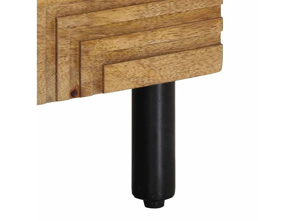 Mesa de cabeceira 50x33x60 cm madeira de mangueira maciça