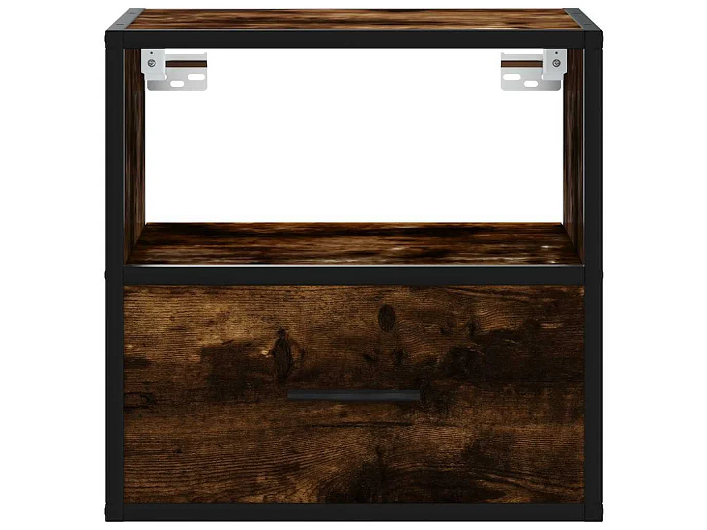 Table de chevet murale Chêne fumé 40x31x39,5 cm