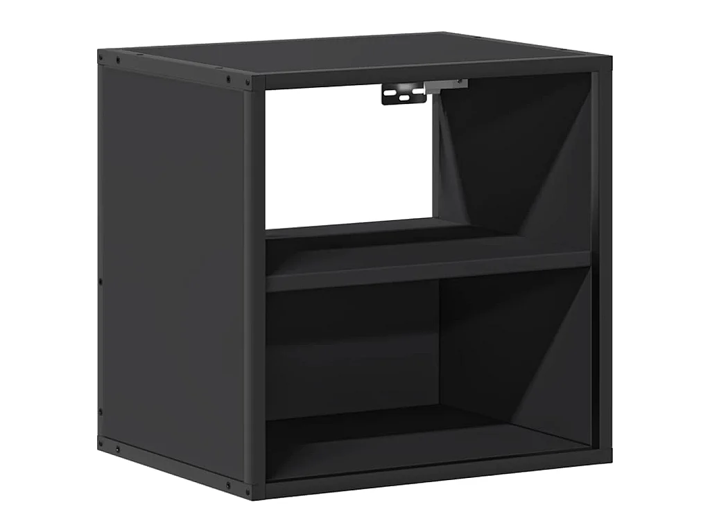 Table de chevet murale noir 40x31x39,5 cm