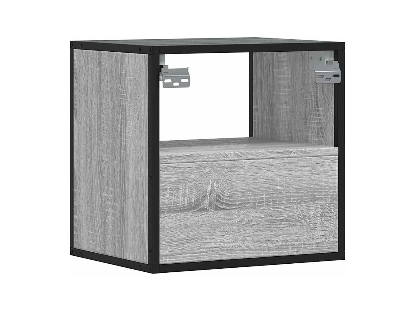 Tables de chevet murales 2 pcs sonoma gris 40x31x39,5 cm