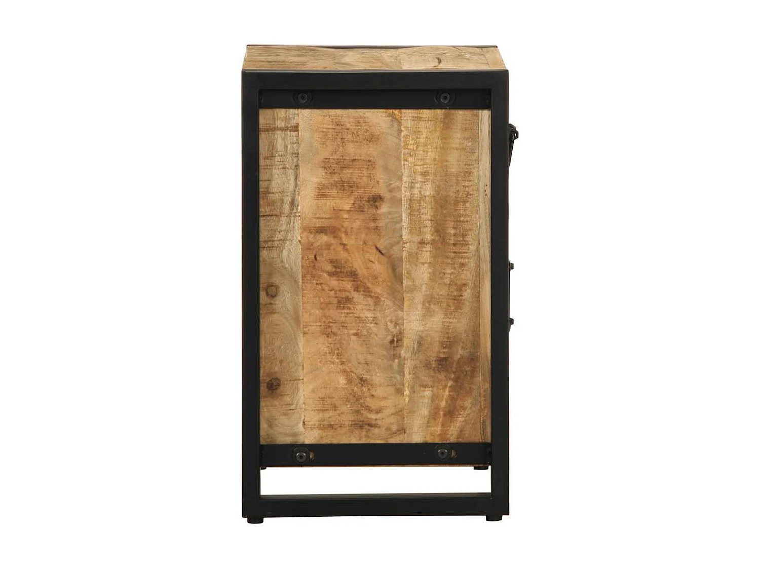 Mesas de cabeceira 2 peças manga de madeira maciça