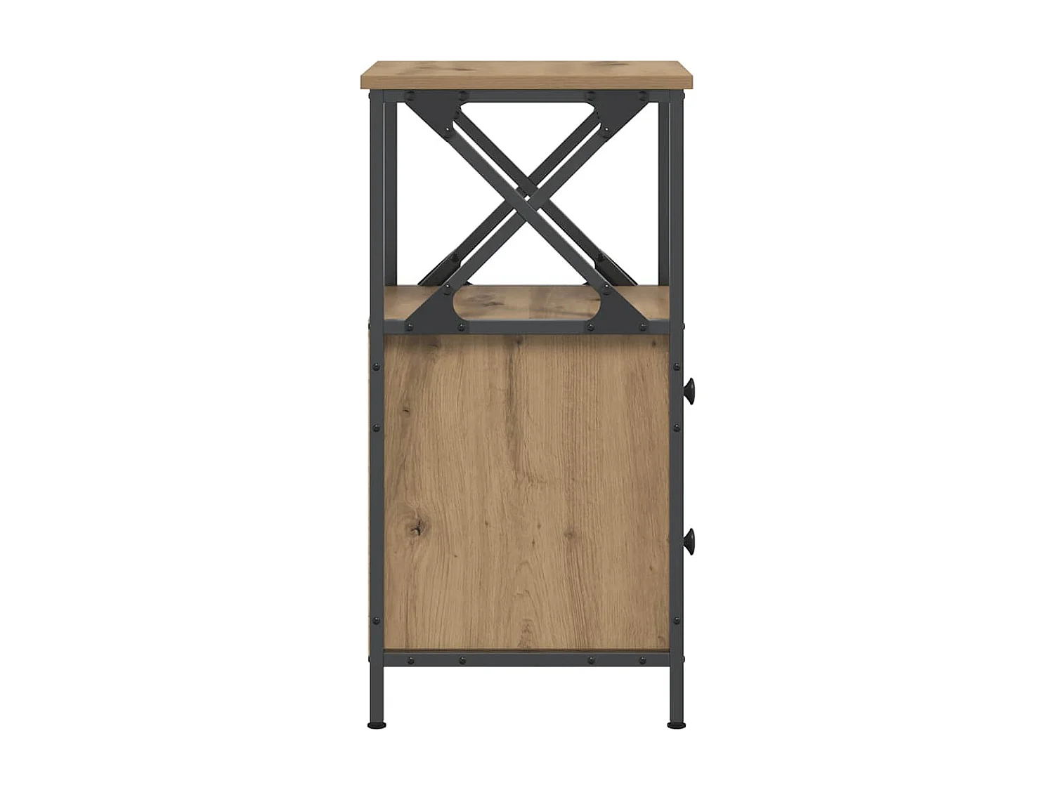 Tables de chevet 2 pcs chêne artisanal bois d'ingénierie