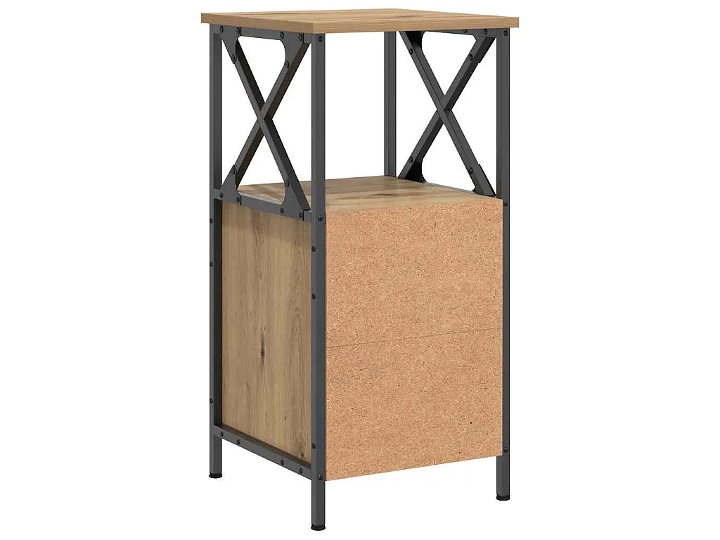 Nachttische 2 Stk. Artisan-Eiche 34x35,5x70 cm Holzwerkstoff