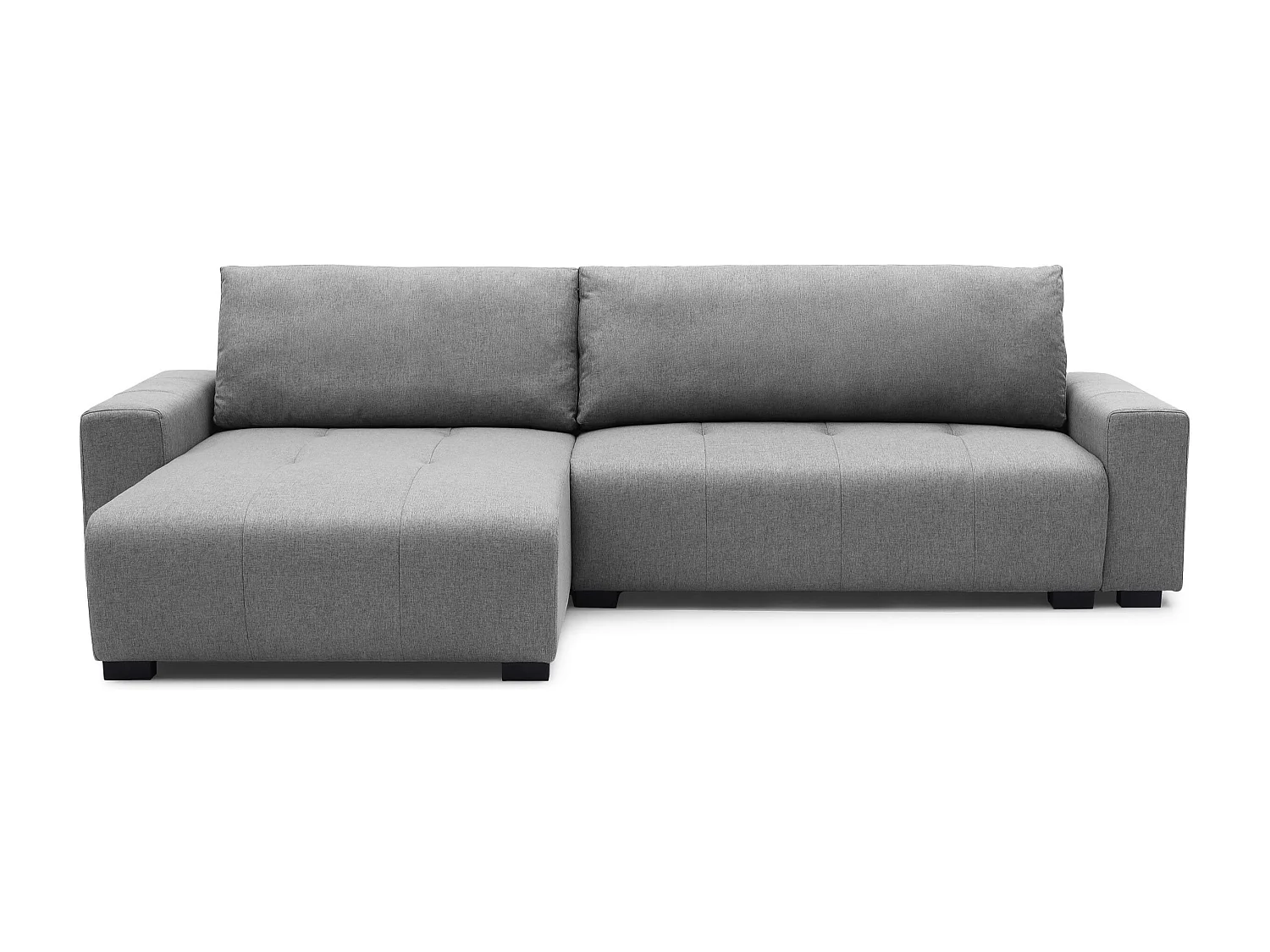 Ecksofa Malone Stoff Grau Modular mit Stauraum