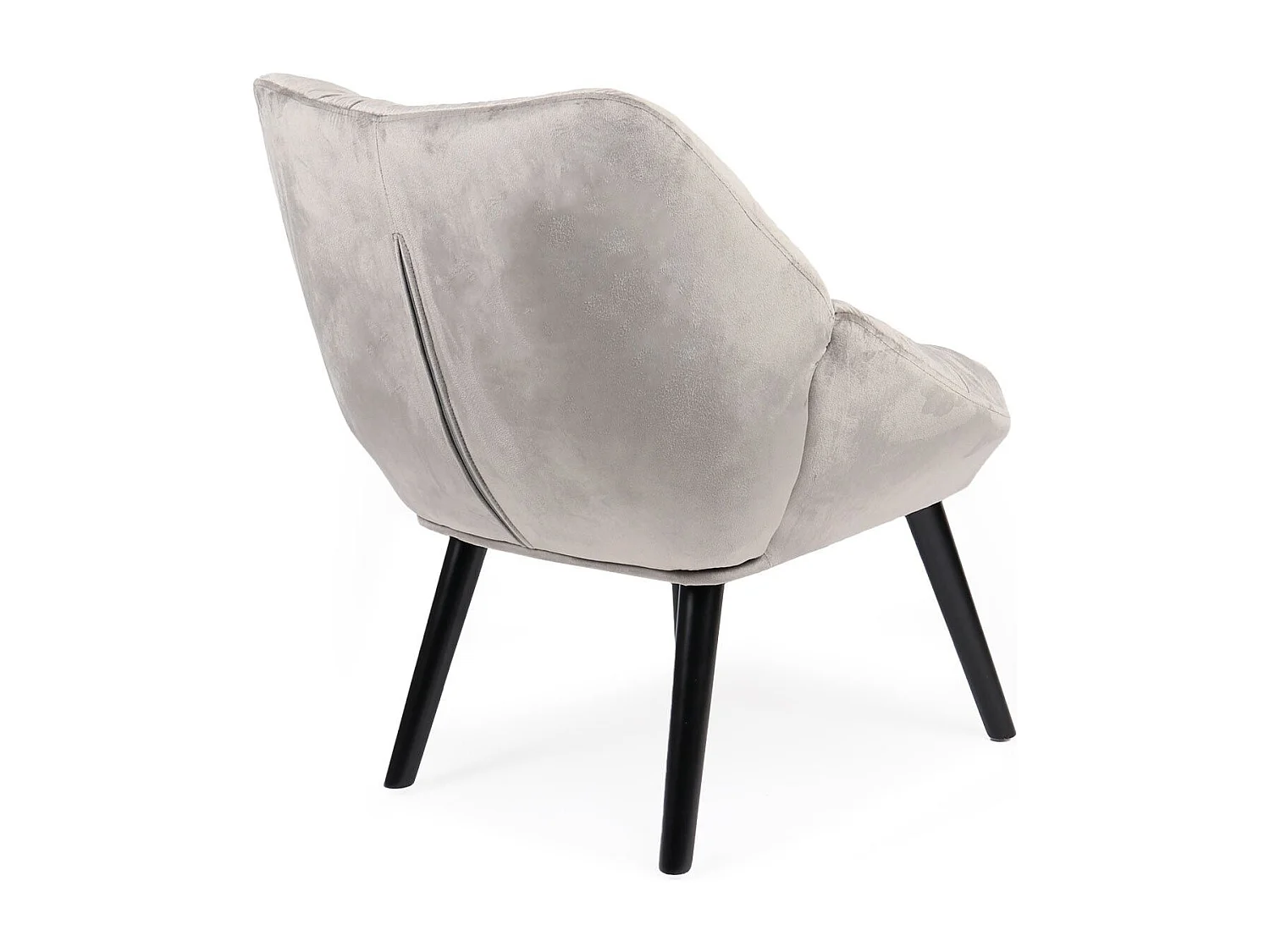 Fauteuil moderne et confortable Patrick Velours Gris
