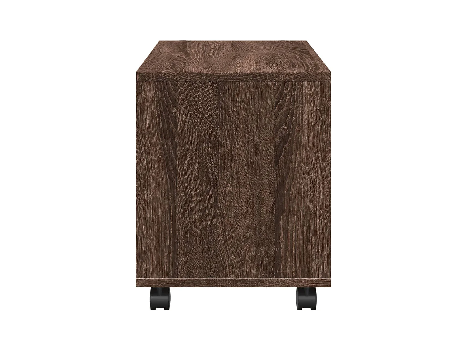 Armoire roulante chêne marron 72x33x42,5 cm bois d'ingénierie