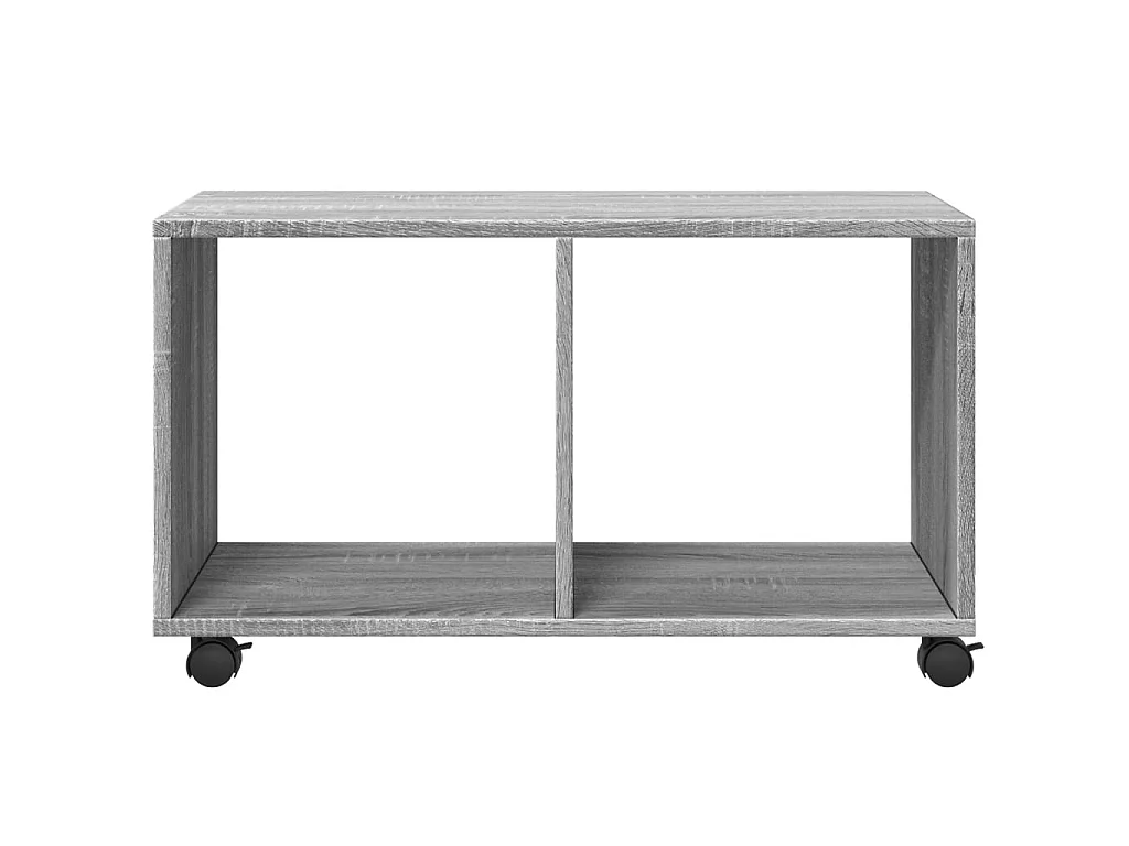 Armoire roulante sonoma gris 72x33x42,5 cm bois d'ingénierie