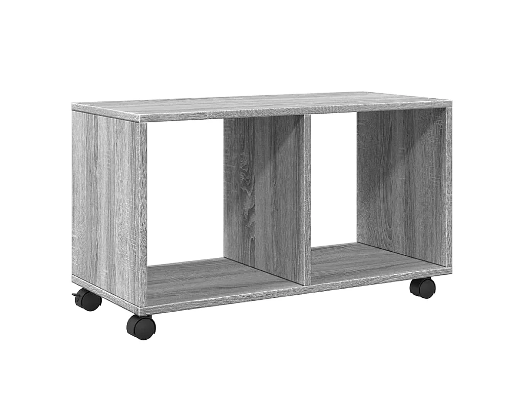 Armoire roulante sonoma gris 72x33x42,5 cm bois d'ingénierie