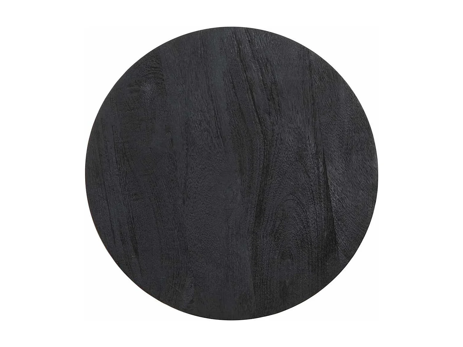 Mesa de apoio preto Ø40x40 cm madeira de mangueira maciça