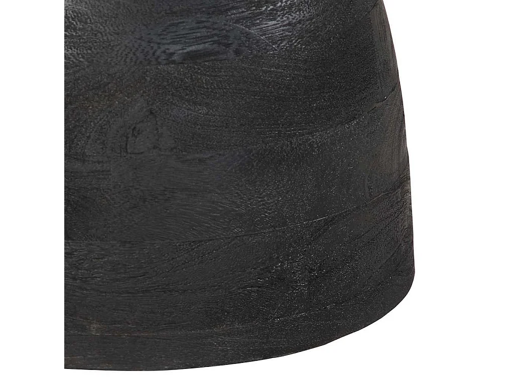 Mesa de apoio preto Ø40x40 cm madeira de mangueira maciça