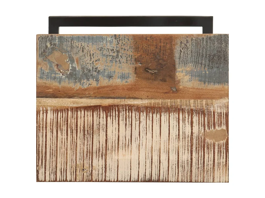 Mesas de apoio 2 pcs 31,5x24,5x64,5cm madeira recuperada maciça