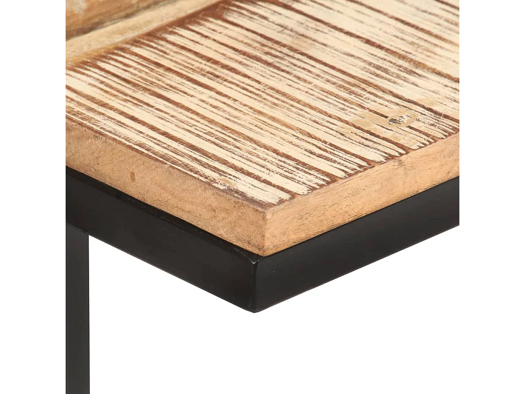 Mesas de apoio 2 pcs 31,5x24,5x64,5cm madeira recuperada maciça