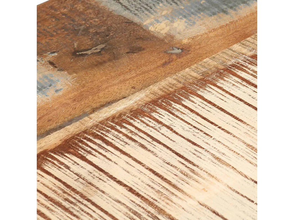 Mesas de apoio 2 pcs 31,5x24,5x64,5cm madeira recuperada maciça
