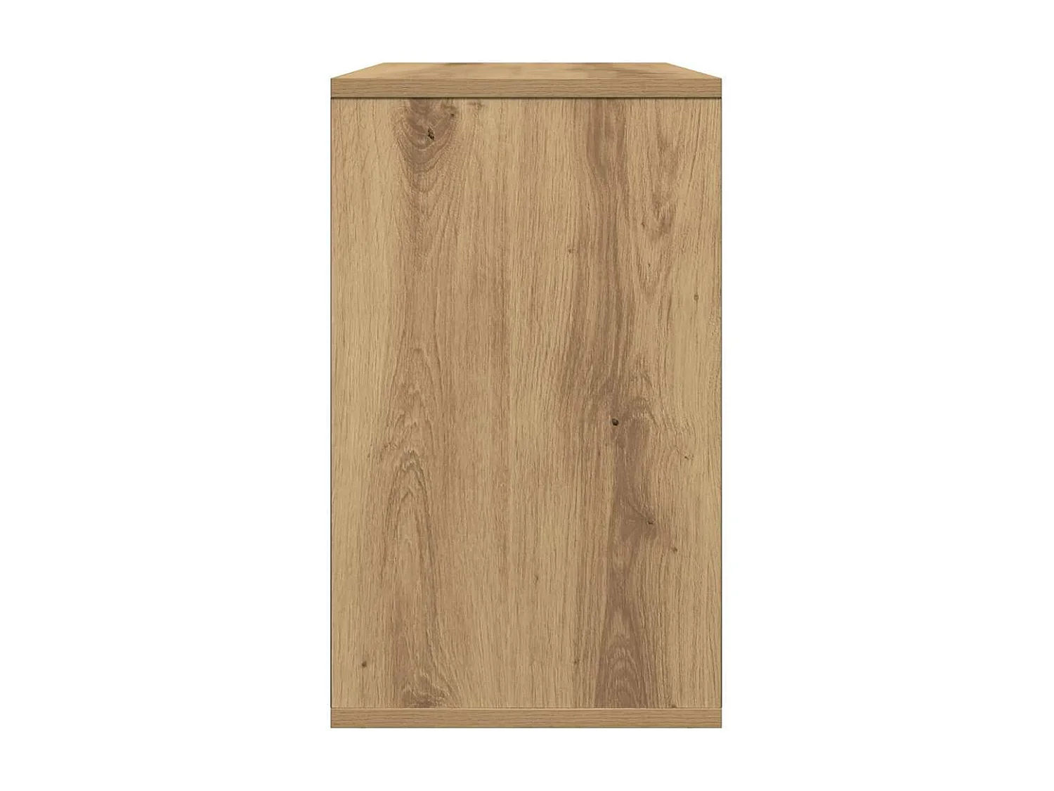 Table d'appoint chêne artisanal 50x30x50 cm bois d'ingénierie