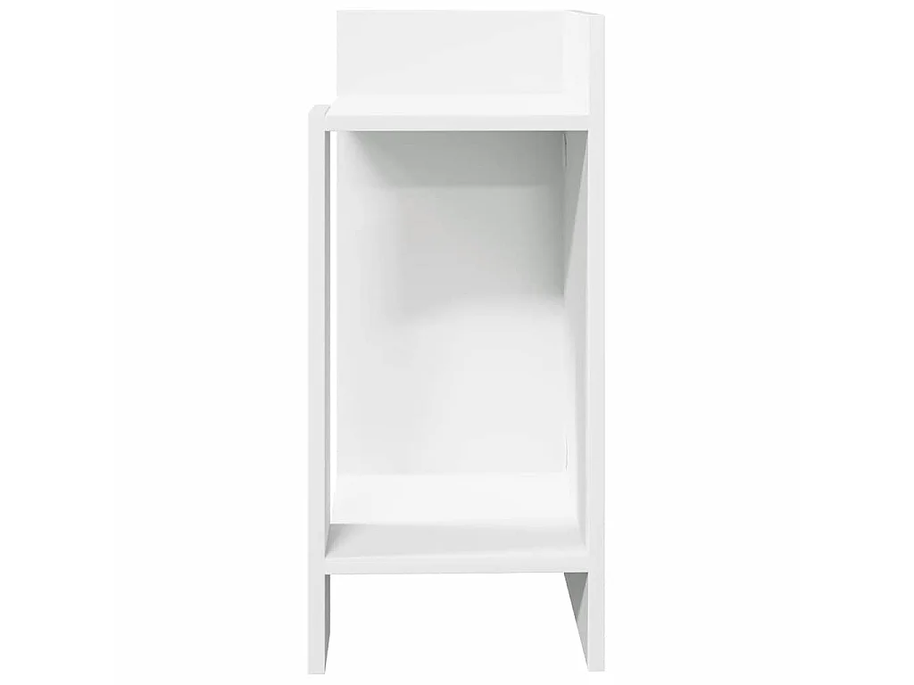 Mesa lateral com prateleira 110x50x103 cm branco