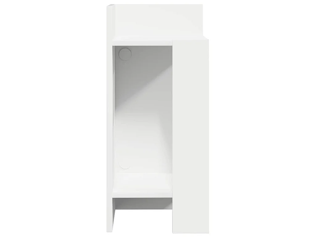 Mesa lateral com prateleira 110x50x103 cm branco