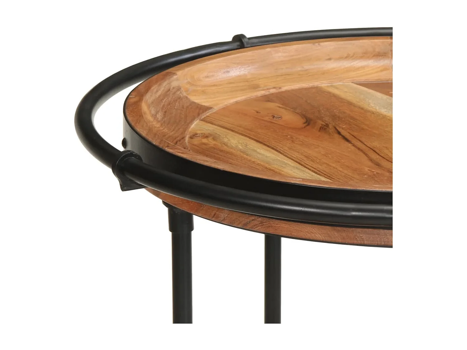 Table d'appoint Ø55x83 cm bois massif d'acacia