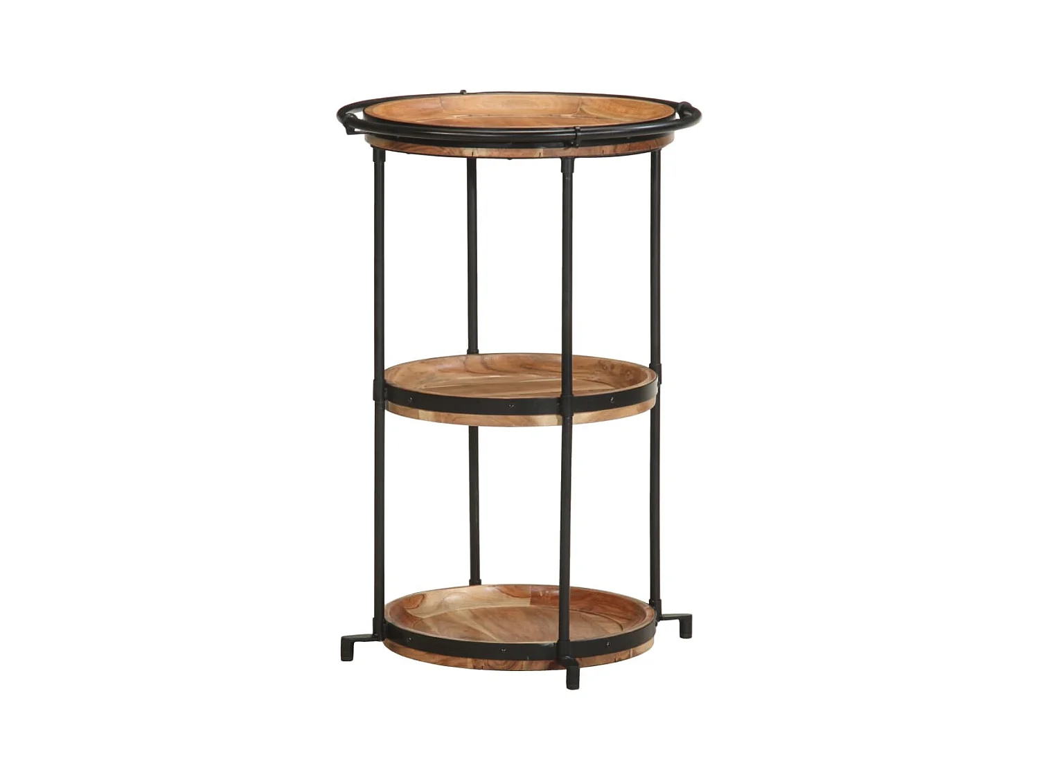 Table d'appoint Ø55x83 cm bois massif d'acacia