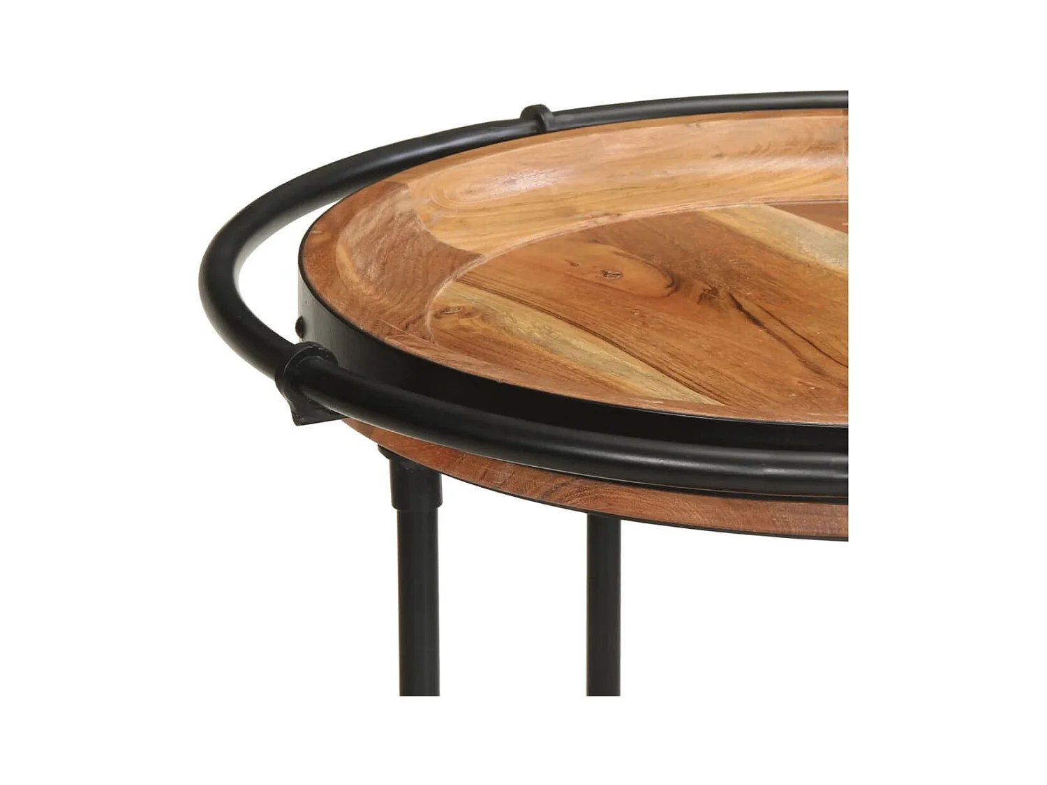Table d'appoint Ø55x83 cm bois massif d'acacia