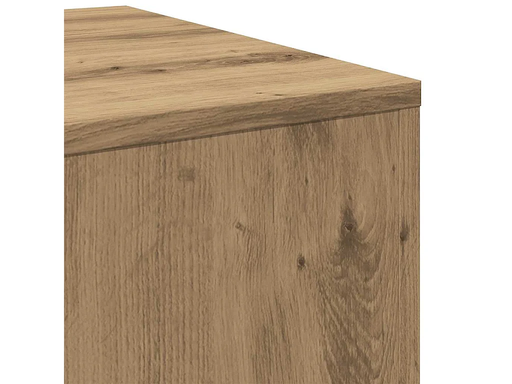 Tables d'appoint 3 pcs chêne artisanal bois d'ingénierie